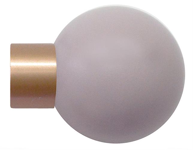 Jones Strand 35mm Pole Finial Only Rose Gold, Heather Painted Ball