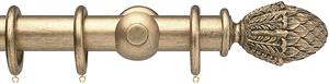 Opus 35mm Wood Curtain Pole  Pale Gold, Pineapple