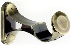 Integra Inspired Evora 45mm Metal Pole Curvatura Centre Bracket Burnished Brass