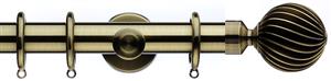 Integra Inspired Allure 35mm Pole Cylinder Burnished Brass Zara