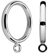 Integra Inspired Allure 35mm Metal Classik Curtain Pole Rings In Chrome