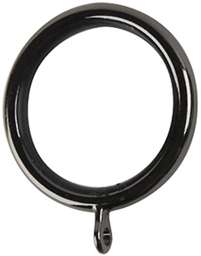 Galleria 35mm Curtain Pole Rings Black Nickel