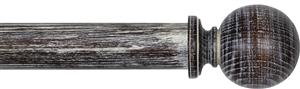 Byron Rustica 35mm 45mm 55mm Curtain Pole Smoked Oak Lyon