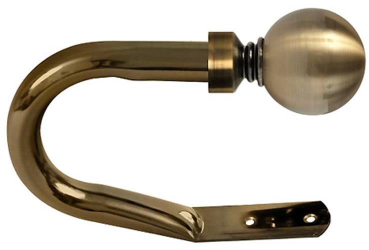 Renaissance Orbit 28mm Ball Holdback, Antique Brass