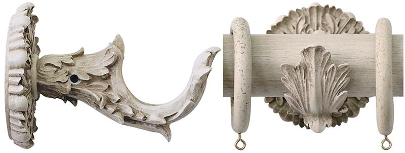 Jones Florentine Handcrafted 50mm Bracket Acanthus, Putty