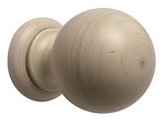 Modern Country Ball Finial 45mm, 55mm, Brushed Cream
