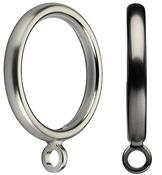 Integra Inspired Classik 28mm Rounded Curtain Pole Rings Satin Nickel