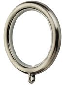 Integra Inspired Allure 35mm Metal Classik Curtain Pole Rings In Brushed Silver