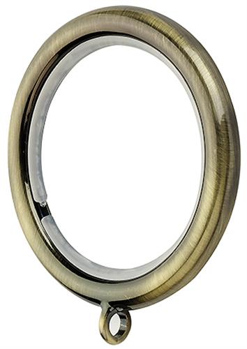 Integra Inspired Allure 35mm Metal Classik Curtain Pole Rings In Burnished Brass
