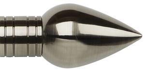 Galleria Metals 35mm Finial Brushed Silver Teardrop