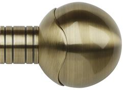 Galleria Metals 35mm Finial Burnished Brass Orb