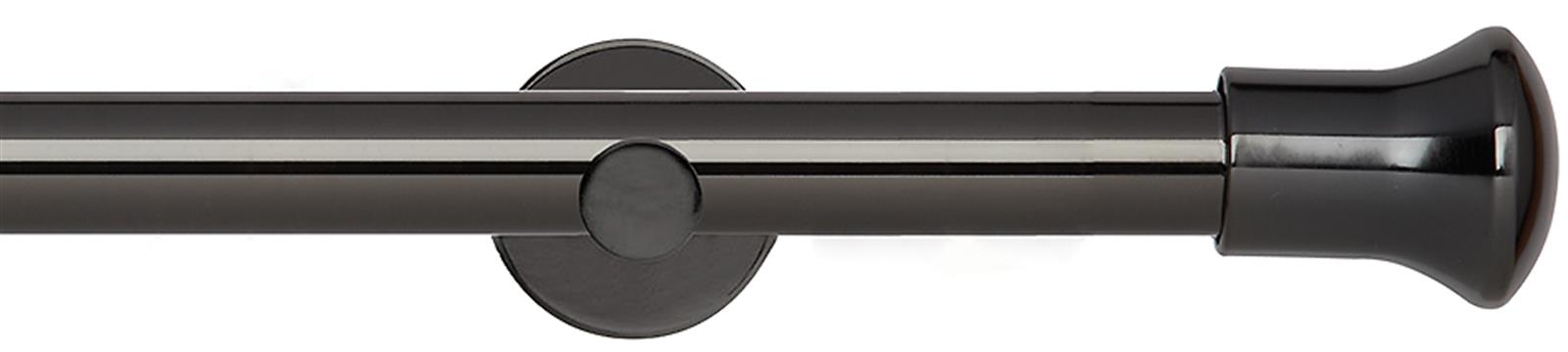 Neo 28mm Eyelet Pole Black Nickel Cylinder Trumpet