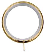 Renaissance 28mm Dimensions Curtain Rings, Polished Brass