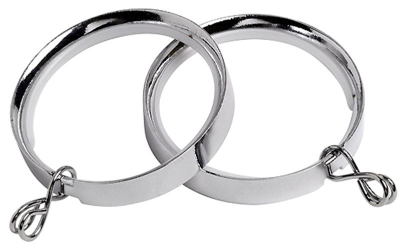 Speedy 28mm Flat Lined Pole Rings, Chrome