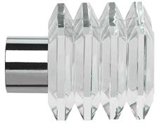 Speedy Poles Apart 28mm Finials only, Chrome, Square