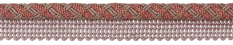 JLS Baroque Flanged Cord Trimming, Red