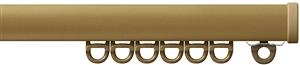 Renaissance Mini Professional Small Curved Curtain Track, Gold