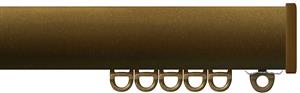 Renaissance Professional Large Curved Curtain Track, Antique Brass