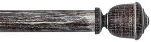 Byron Rustica 35mm 45mm Curtain Pole Smoked Oak Raphael