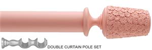 Byron Floral Neon 35mm Double Pole Baby Pink Daisy