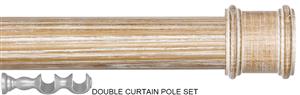 Byron Rustica 35mm 45mm 55mm Double Pole Limed Oak Toulon