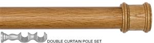 Byron Rustica 35mm 45mm 55mm Double Pole English Oak Toulon