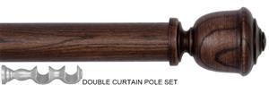 Byron Rustica 35mm 45mm Double Pole Toasted Oak Rapheal