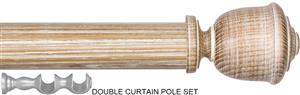Byron Rustica 35mm 45mm Double Pole Limed Oak Rapheal
