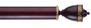 Byron 55mm, 67mm Pole Naxos Mahogany/Gilt Detail