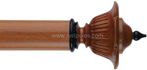 Byron Classic 55mm, 67mm Pole Wimpole Cherrywood/Ant Black Detail