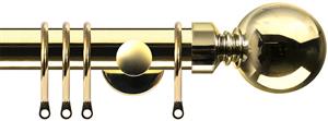 Renaissance Dimensions 28mm Contemporary Pole Polished Brass, Ball