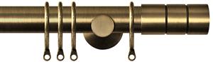 Renaissance Dimensions 28mm Contemporary Pole Antique Brass, Cylinder