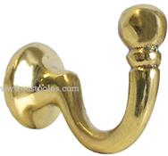 Jones Medium Ball End Tassel Hook, Brass