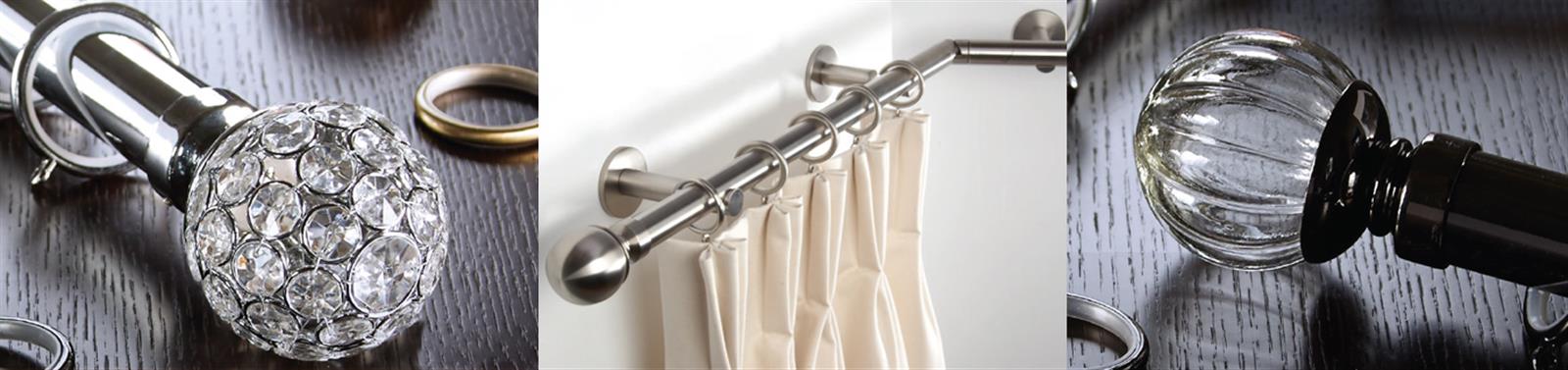 Neo Style 35mm Metal Curtain Poles