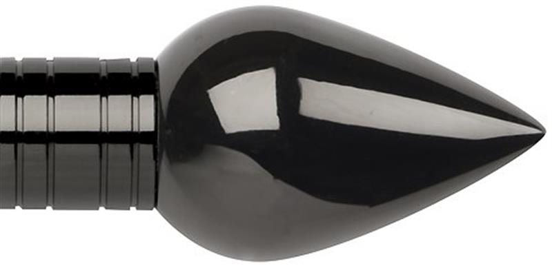 Galleria Metals 50mm Finial Black Nickel Teardrop