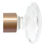 Jones Strand 35mm Pole Finial Only Rose Gold, Acrylic Disc