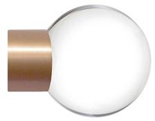 Jones Strand 35mm Pole Finial Only Rose Gold, Acrylic Ball