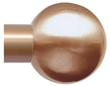 Jones Strand 35mm Pole Finial Only, Metal Ball, Rose Gold