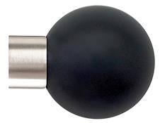 Jones Strand 35mm Pole Finial Only Matt Nickel, Charcoal Painted Ball