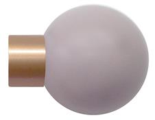 Jones Strand 35mm Pole Finial Only Rose Gold, Heather Painted Ball