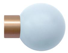 Jones Strand 35mm Pole Finial Only Rose Gold, Sky Painted Ball