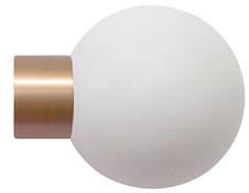 Jones Strand 35mm Pole Finial Only Rose Gold, Stone Painted Ball