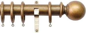Jones Hardwick 40mm Handcrafted Pole Ant Gold, Brass, Ball