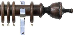 Jones Hardwick 40mm Handcrafted Pole Oak, Chrome, Urn
