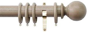 Jones Oakham 50mm Handcrafted Pole, Brass, Truffle, Ball