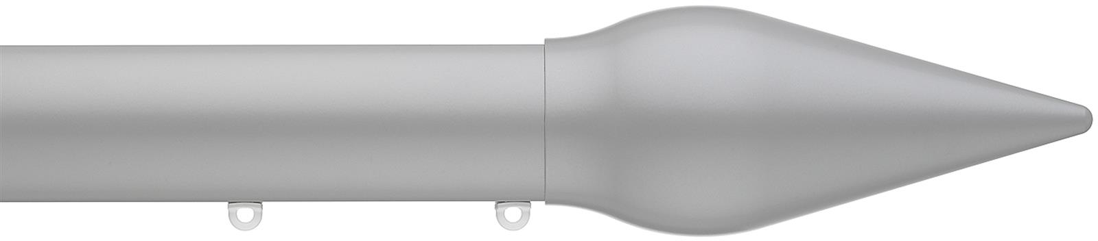 Silent Gliss Metropole 50mm 7620 Anodic Grey Spear Finial