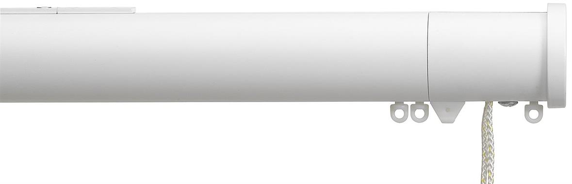 Silent Gliss Corded Metropole 50mm 7640 White Stud Endcap Finial