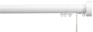 Silent Gliss Corded Metropole 50mm 7640 White Design Endcap Finial