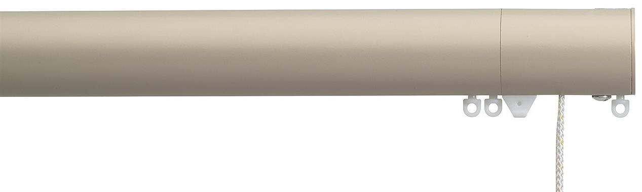 Silent Gliss Corded Metropole 50mm 7640 Taupe Flush Endcap Finial