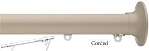 Silent Gliss Corded Metropole 50mm 7640 Taupe Taper Finial